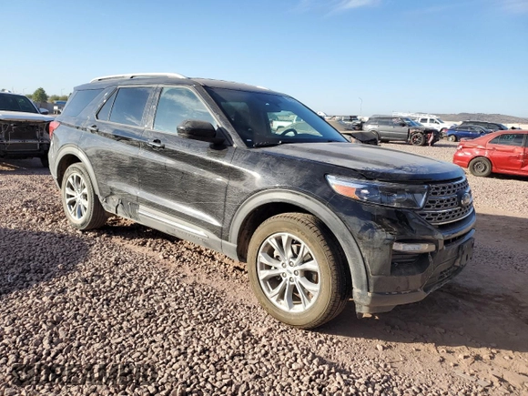 2022 Ford Explorer Limited with VIN 1FMSK8FH5NGB07814, listed as a Copart auction lot 89218865 with 34,595 mi miles and Salvage Title. Bid and sale history available at carsss.com. Image 4.