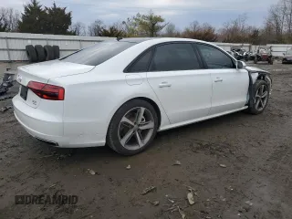 2018 Audi A8 with VIN WAU44AFD9JN000764, listed as a Copart auction lot 43721224 with 58,686 mi miles and . Bid and sale history available at DreamBid. Image 3.