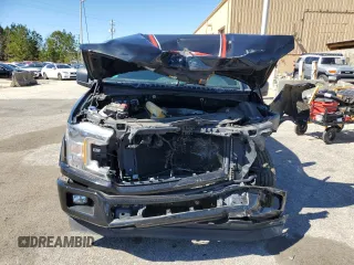 2018 Ford F-150 XL with VIN 1FTEX1C58JFC22654, listed as a Copart auction lot 47610705 with 118,361 mi miles and Salvage Title. Bid and sale history available at carsss.com. Image 5.