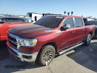 2020 Ram 1500 Big Horn with VIN 1C6SRFFT6LN393214, listed as a Copart auction lot 57332595 with 106,332 mi miles and Salvage title. Bid and sale history available at DreamBid. Image 1.