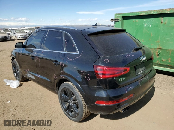 2015 Audi Q3 Prestige z VIN WA1FFCFS6FR008590, wystawiony jako Copart lot #45438604 z przebiegiem 137 597 mil mil oraz . Historia ofert i sprzedaży dostępna na DreamBid. Obrazek 2.
