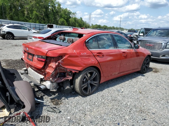 2020 BMW 3 Series 330i with VIN 3MW5R1J01L8B44177, listed as a Copart auction lot 53587184 with 54,326 mi miles and Salvage Title. Bid and sale history available at DreamBid. Image 3.
