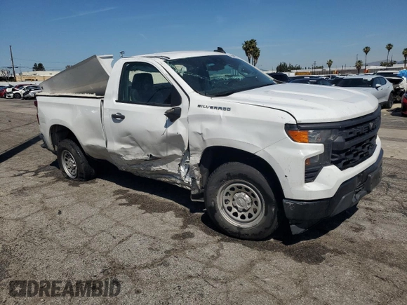 2023 Chevrolet Silverado 1500 Work Truck with VIN 3GCNAAEK3PG345399, listed as a Copart auction lot 52356875 with Not Provided miles and Clean Title. Bid and sale history available at carsss.com. Image 4.
