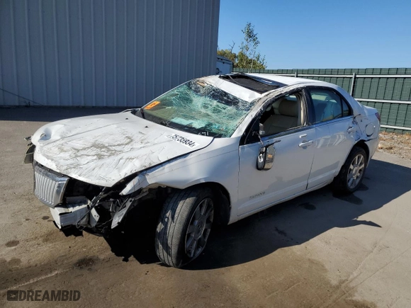 2006 Lincoln Zephyr with VIN 3LNHM26166R609844, listed as a Copart auction lot 75735934 with 0 mi miles and Salvage Title. Bid and sale history available at carsss.com. Image 1.