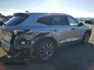 2022 Acura MDX w/Technology Package with VIN 5J8YE1H40NL020077, listed as a Copart auction lot 81821444 with 36,671 mi miles and Salvage Title. Bid and sale history available at carsss.com. Image 3.