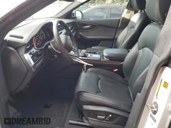 2021 Audi Q8 Prestige with VIN WA1FVAF19MD028910, listed as a Copart auction lot 64091925 with 54,787 mi miles and Salvage title. Bid and sale history available at DreamBid. Image 7.