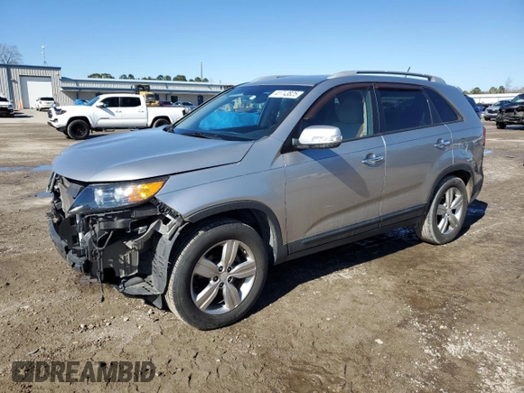 2013 Kia Sorento EX with VIN 5XYKU4A69DG364179, listed as a Copart auction lot 41743825 with 107,819 mi miles and Salvage Title. Bid and sale history available at DreamBid. Image 1.