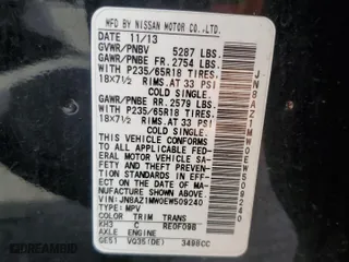2014 Nissan Murano S with VIN JN8AZ1MW0EW509240, listed as a Copart auction lot 54170735 with 173,286 mi miles and Clean Title. Bid and sale history available at carsss.com. Image 12.