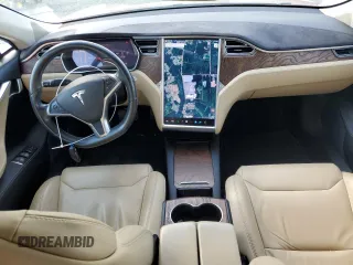 2017 Tesla Model S 100D with VIN 5YJSA1E25HF198612, listed as a Copart auction lot 50604795 with 78,129 mi miles and Salvage Title. Bid and sale history available at carsss.com. Image 8.