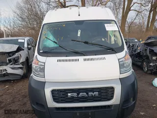 2020 Ram ProMaster Cargo Van with VIN 3C6TRVBG3LE104379, listed as a IAAI auction lot 41149932 with 77,499 mi miles. Bid and sale history available at carsss.com. Image 12.
