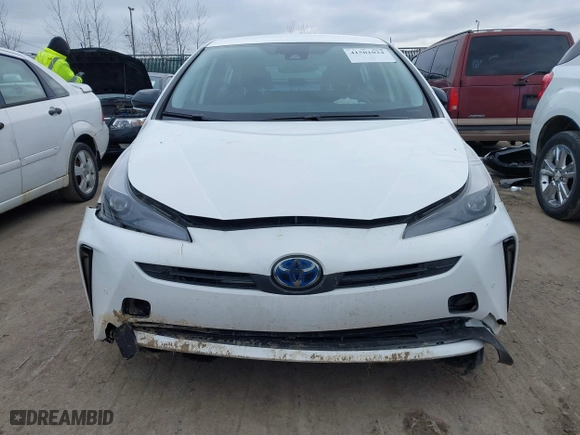 2022 Toyota Prius L Eco with VIN JTDKAMFU8N3175707, listed as a IAAI auction lot 41501024 with 42,103 mi miles. Bid and sale history available at carsss.com. Image 12.