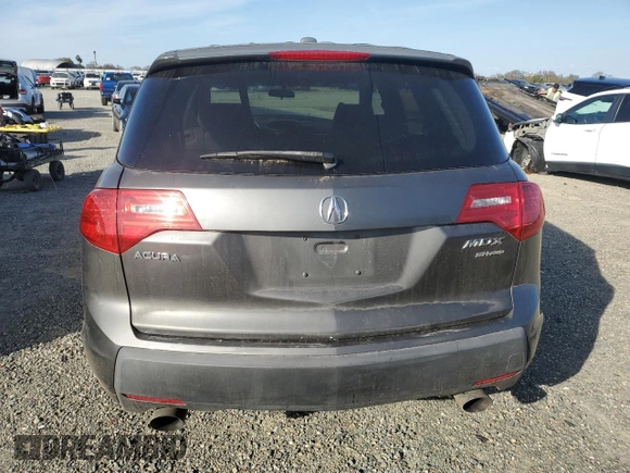 2007 Acura MDX with VIN 2HNYD28287H529740, listed as a Copart auction lot 48545555 with 177,115 mi miles and Salvage Title. Bid and sale history available at carsss.com. Image 6.