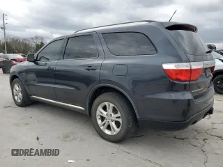 2012 Dodge Durango Crew with VIN 1C4RDHDG2CC336205, listed as a Copart auction lot 49798075 with 160,804 mi miles and Salvage Title. Bid and sale history available at DreamBid. Image 2.