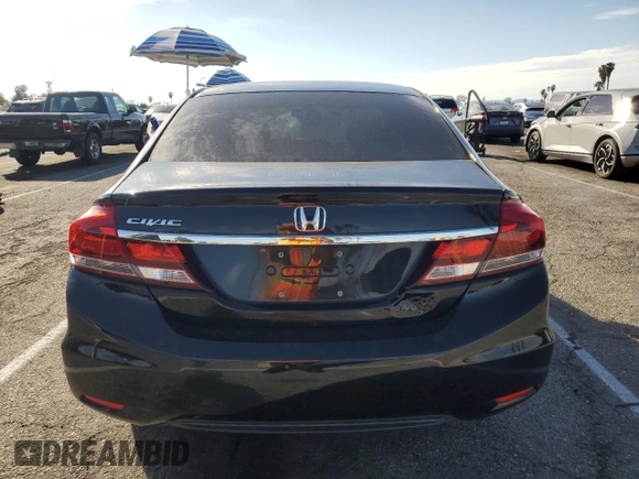 2014 Honda Civic Sedan EX with VIN 19XFB2F86EE260057, listed as a Copart auction lot 46156425 with 149,540 mi miles and Salvage Title. Bid and sale history available at carsss.com. Image 6.