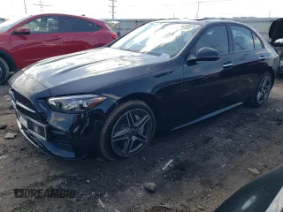 2024 Mercedes-Benz C 300 with VIN W1KAF4HB8RR156396, listed as a Copart auction lot 48219474 with 2,573 mi miles and Salvage Title. Bid and sale history available at DreamBid. Image 1.