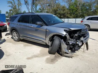 2024 Ford Explorer XLT with VIN 1FMSK7DHXRGA16167, listed as a Copart auction lot 48586445 with 17,440 mi miles and Salvage Title. Bid and sale history available at carsss.com. Image 4.