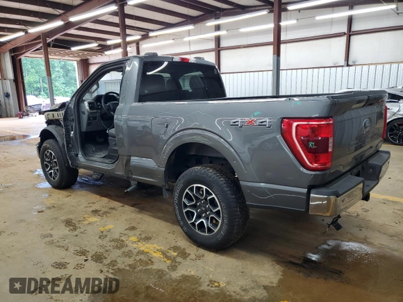 2021 Ford F-150 XL with VIN 1FTMF1EP7MKE58611, listed as a Copart auction lot 56912955 with 30,850 mi miles and Salvage title. Bid and sale history available at DreamBid. Image 2.