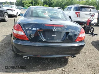 2008 Mercedes-Benz SLK 280 with VIN WDBWK54F88F176639, listed as a Copart auction lot 63064995 with 77,190 mi miles and Salvage title. Bid and sale history available at DreamBid. Image 6.