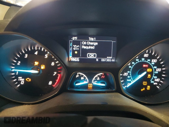 2016 Ford Escape Titanium with VIN 1FMCU9J95GUB20829, listed as a Copart auction lot 52315925 with 97,365 mi miles and Salvage Title. Bid and sale history available at carsss.com. Image 9.