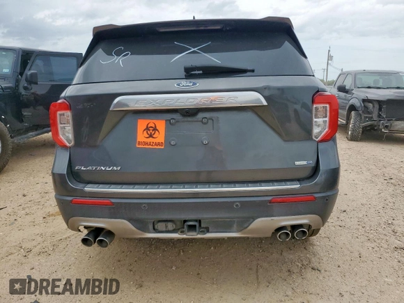 2020 Ford Explorer Platinum с VIN 1FM5K8HC7LGA27300, выставлен на аукционе Copart как лот 60161985 с пробегом 150 253 миль миль и Списание • Salvage title. История ставок и продаж доступна на DreamBid. Изображение 6.
