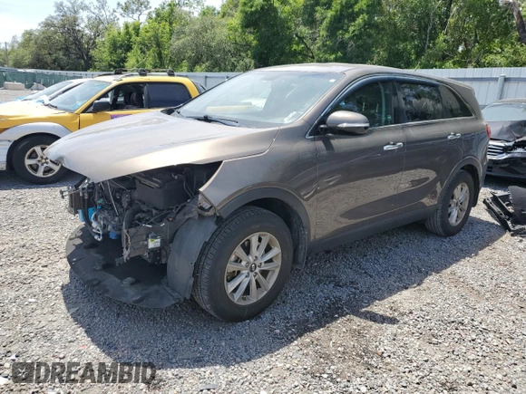 2019 Kia Sorento L with VIN 5XYPG4A39KG576130, listed as a Copart auction lot 53981755 with 99,520 mi miles and Salvage Title. Bid and sale history available at DreamBid. Image 1.