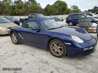 2006 Porsche Boxster with VIN WP0CA29896U713284, listed as a Copart auction lot 76937324 with 28,081 mi miles and Salvage Title. Bid and sale history available at carsss.com. Image 4.
