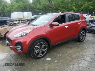 2021 Kia Sportage SX Turbo with VIN KNDPRCA61M7853688, listed as a Copart auction lot 56841325 with 40,571 mi miles and Salvage title. Bid and sale history available at DreamBid. Image 1.