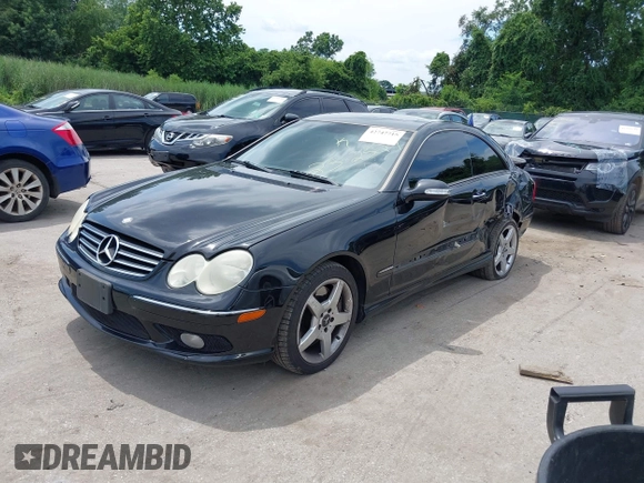 2005 Mercedes-Benz CLK 500 with VIN WDBTJ75JX5F161205, listed as a IAAI auction lot 42747715 with 150,139 mi miles and . Bid and sale history available at DreamBid. Image 2.