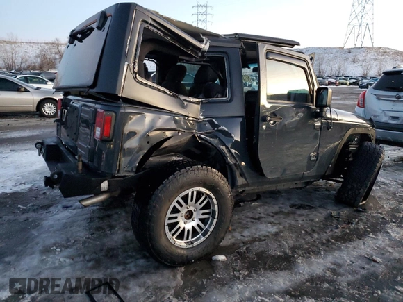 2017 Jeep Wrangler Willys Wheeler with VIN 1C4AJWAG6HL567730, listed as a Copart auction lot 87739395 with 46,286 mi miles and Salvage Title. Bid and sale history available at DreamBid. Image 3.