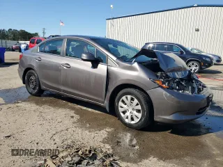 2012 Honda Civic LX with VIN 19XFB2F53CE081719, listed as a Copart auction lot 50922075 with Not Provided miles and Salvage Title. Bid and sale history available at DreamBid. Image 4.