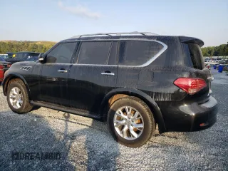 2013 Infiniti QX56 8-passenger with VIN JN8AZ2ND7D9730267, listed as a Copart auction lot 76042814 with 166,620 mi miles and Clean Title. Bid and sale history available at carsss.com. Image 2.