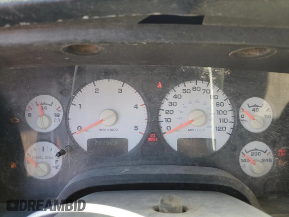 2004 Dodge Ram 2500 SLT with VIN 3D7KA28C04G109758, listed as a Copart auction lot 59914224 with 282,523 mi miles and Salvage Title. Bid and sale history available at carsss.com. Image 9.