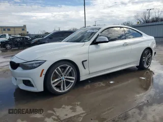 2020 BMW 4 Series 430i z VIN WBA4W3C01LAG91521, wystawiony jako Copart lot #43123475 z przebiegiem 66 320 mil mil oraz Szkoda całkowita • Salvage title. Historia ofert i sprzedaży dostępna na DreamBid. Obrazek 1.
