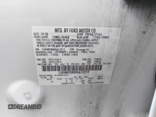 2009 Lincoln MKS с VIN 1LNHM93R09G612219, выставлен на аукционе IAAI как лот 42265639 с пробегом 203 651 миль миль и . История ставок и продаж доступна на DreamBid. Изображение 9.