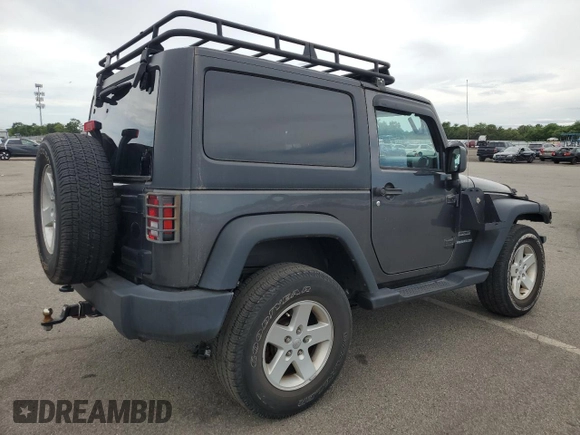 2017 Jeep Wrangler Sport with VIN 1C4GJWAG8HL608093, listed as a Copart auction lot 65006675 with 52,630 mi miles and Salvage title. Bid and sale history available at DreamBid. Image 3.