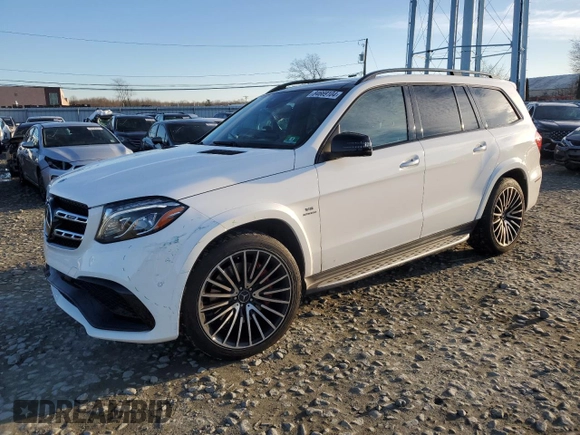 2018 Mercedes-Benz GLS with VIN 4JGDF7FE2JA999546, listed as a Copart auction lot 84669104 with 0 mi miles and Salvage Title. Bid and sale history available at carsss.com. Image 1.