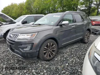 2016 Ford Explorer Platinum z VIN 1FM5K8HT9GGB76930, wystawiony jako Copart lot #56923465 z przebiegiem 141 811 mil mil oraz Szkoda całkowita • Salvage title. Historia ofert i sprzedaży dostępna na DreamBid. Obrazek 1.