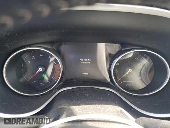 2017 Jeep Compass Latitude with VIN 3C4NJDBB6HT656016, listed as a Copart auction lot 44164595 with 82,358 mi miles and Salvage Title. Bid and sale history available at carsss.com. Image 9.