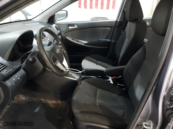 2013 Hyundai Accent GL with VIN KMHCT5AE6DU129091, listed as a Copart auction lot 52282095 with 203,493 mi miles and Salvage Title. Bid and sale history available at carsss.com. Image 7.