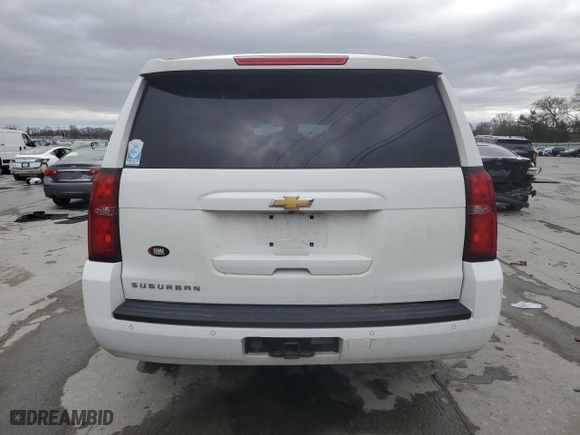 2017 Chevrolet Suburban LT with VIN 1GNSCHKC4HR109369, listed as a Copart auction lot 47776945 with 134,709 mi miles and Salvage Title. Bid and sale history available at carsss.com. Image 6.