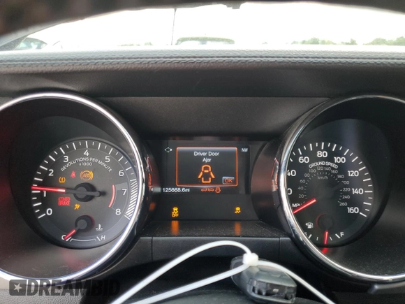 2015 Ford Mustang GT with VIN 1FA6P8CF7F5317859, listed as a Copart auction lot 57721495 with 125,668 mi miles and Salvage title. Bid and sale history available at DreamBid. Image 9.