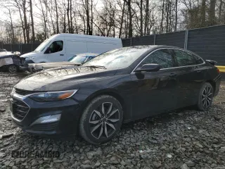 2024 Chevrolet Malibu RS with VIN 1G1ZG5ST2RF138164, listed as a Copart auction lot 43367865 with 21,415 mi miles and Salvage Title. Bid and sale history available at carsss.com. Image 1.