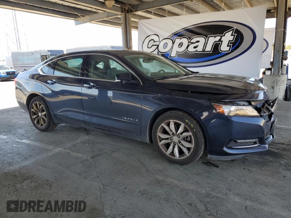 2018 Chevrolet Impala LT with VIN 2G1105S35J9104654, listed as a Copart auction lot 54988365 with 76,104 mi miles and Salvage Title. Bid and sale history available at DreamBid. Image 4.