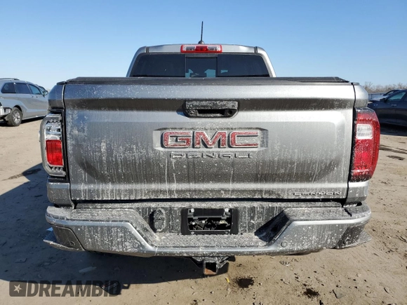 2023 GMC Canyon 4WD Denali with VIN 1GTP6FEK3P1262139, listed as a Copart auction lot 42386625 with 7,442 mi miles and Salvage Title. Bid and sale history available at carsss.com. Image 6.