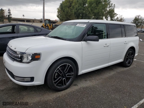 2014 Ford Flex SEL with VIN 2FMGK5C88EBD21017, listed as a Copart auction lot 53649285 with 70,880 mi miles and Salvage Title. Bid and sale history available at carsss.com. Image 1.