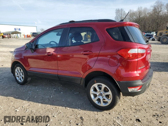 2019 Ford EcoSport SE with VIN MAJ6S3GLXKC253792, listed as a Copart auction lot 45158665 with 80,666 mi miles and Salvage Title. Bid and sale history available at carsss.com. Image 2.