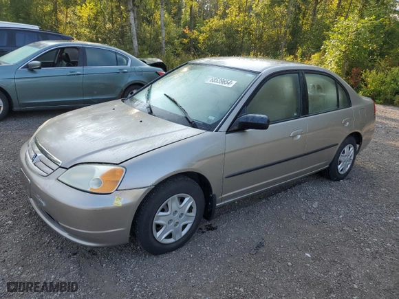 2003 Honda Civic DX with VIN 2HGES16493H930822, listed as a Copart auction lot 68539654 with 203,764 mi miles and Clean Title. Bid and sale history available at carsss.com. Image 1.