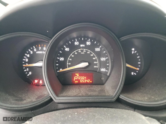 2013 Kia Rio LX with VIN KNADM5A32D6186958, listed as a Copart auction lot 49672675 with 65,342 mi miles and Salvage Title. Bid and sale history available at carsss.com. Image 9.