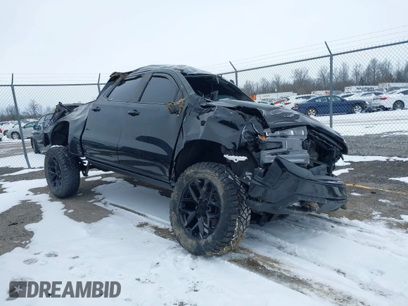 2022 Chevrolet Silverado 1500 LT Trail Boss with VIN 1GCPYFEDXNZ233067, listed as a IAAI auction lot 41618201 with 75,673 mi miles and . Bid and sale history available at DreamBid. Image 1.
