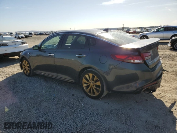 2016 Kia Optima SX Turbo with VIN 5XXGW4L22GG008109, listed as a Copart auction lot 49896805 with 111,822 mi miles and Salvage title. Bid and sale history available at DreamBid. Image 2.